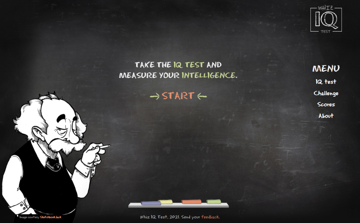 Screenshot of Whiz IQ Test